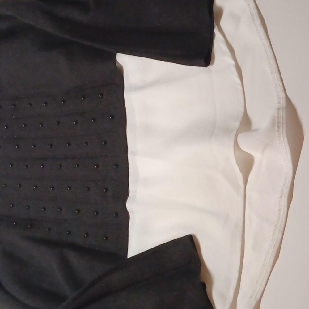 Whitehouse black market LP studded new with tags black sweater with white - Picture 2 of 6